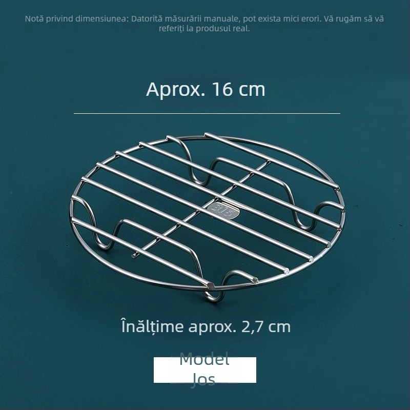 Raft de abur din oțel inoxidabil 316, de calitate alimentară, raft universal pentru abur și ouă, potrivit pentru wok și coș de aburi