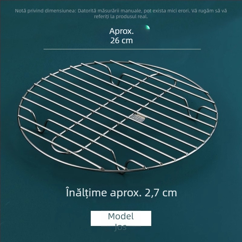 Raft de abur din oțel inoxidabil 316, de calitate alimentară, raft universal pentru abur și ouă, potrivit pentru wok și coș de aburi