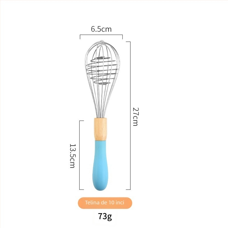 Tel de ou manual din oțel inoxidabil, 6 fire de sârmă, 25–30 cm, spumător de frișcă, uz casnic