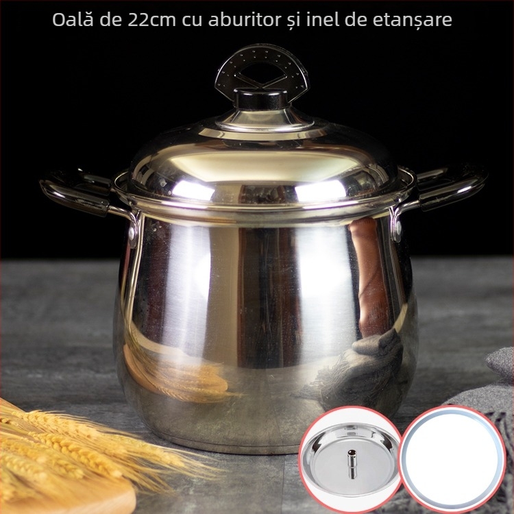 Etanșare din silicon pentru oală cu aburi din oțel inox, vas de gătit cu aburi multifuncțional, garnitură pentru capac de pui