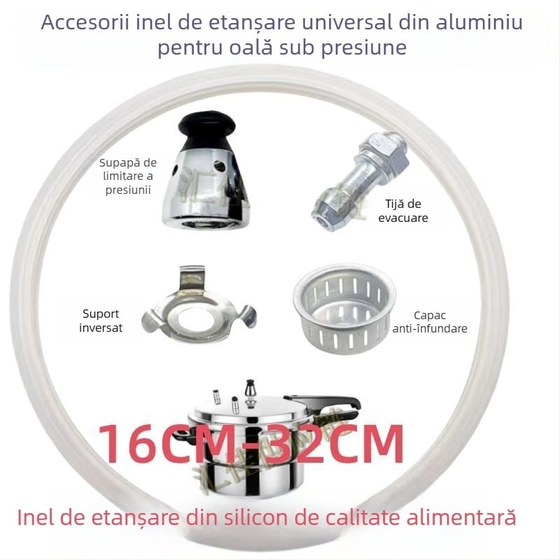 Accesorii pentru oală sub presiune: supapă limitatoare de presiune, supapă de siguranță, tijă de evacuare și piese de țeavă, piese universale originale