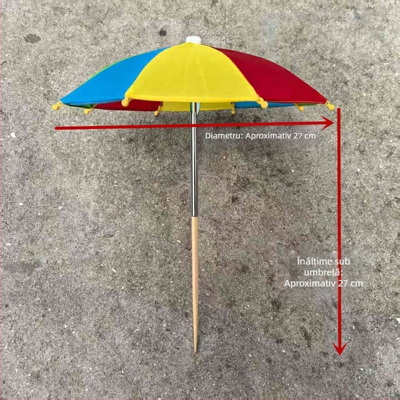 Mini umbrelă de umbrire pentru suculente, protecție UV, decorativ pentru expoziții și păpuși