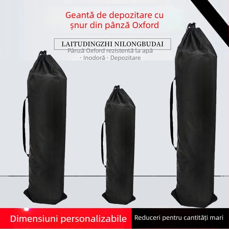 Sac de depozitare din poliester cu șnur pentru umbrela, scaun pliabil, scaun lună, trepied, undiță și saltea de yoga