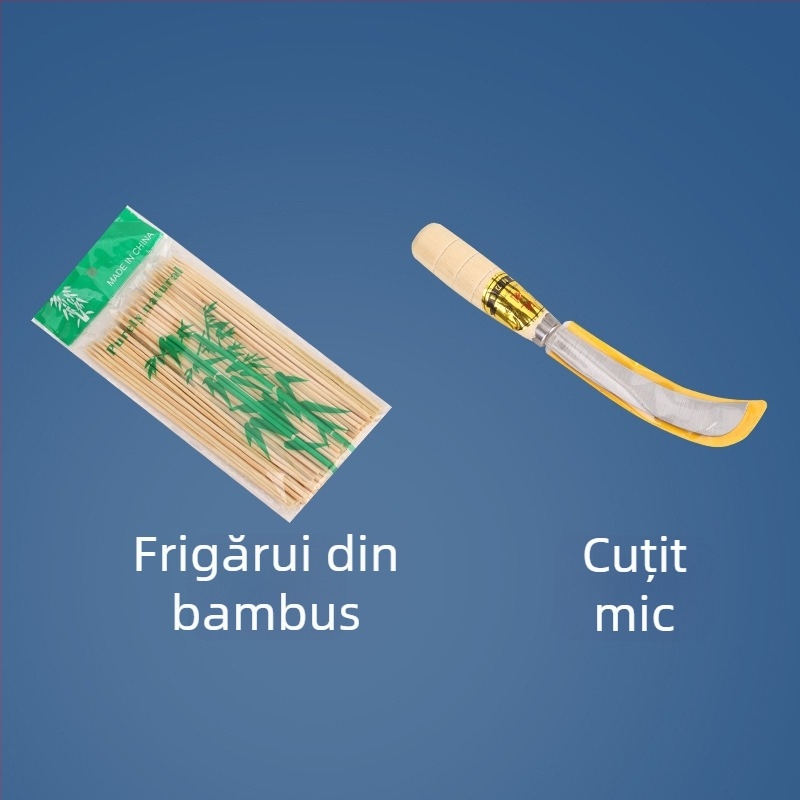 Frigărui cu cârnați la grătar, acoperiți cu amidon, cârnați crocanți — unealtă rapidă pentru înfigere