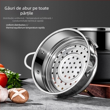 Grilă de abur din oțel inoxidabil 304 pentru uz casnic – accesoriu pentru abur, grilă pentru pâine gătită la abur