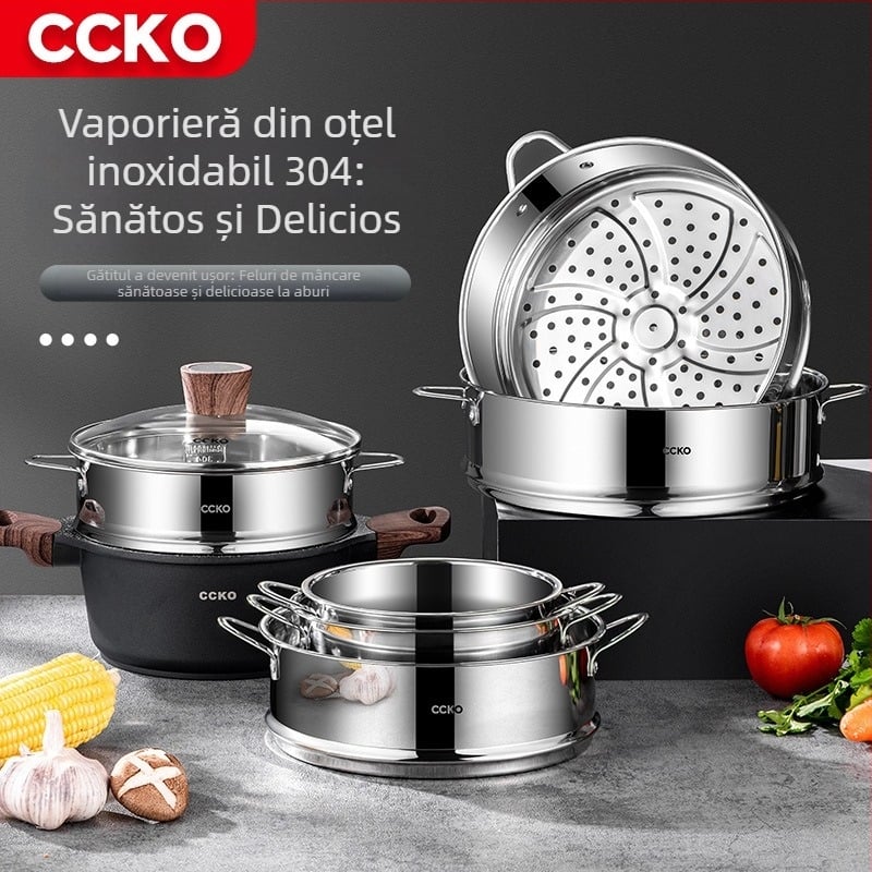 Grilă de abur din oțel inoxidabil 304 pentru uz casnic – accesoriu pentru abur, grilă pentru pâine gătită la abur