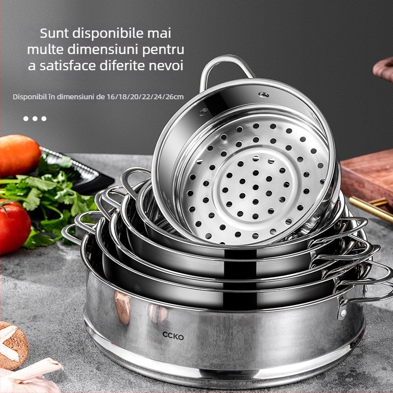 Grilă de abur din oțel inoxidabil 304 pentru uz casnic – accesoriu pentru abur, grilă pentru pâine gătită la abur