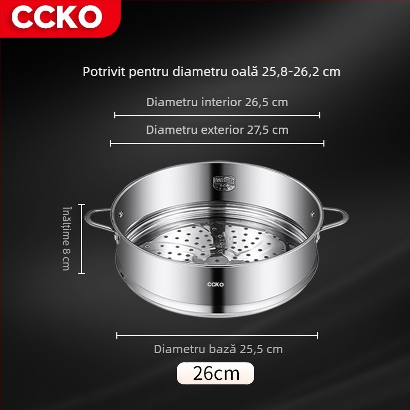 Grilă de abur din oțel inoxidabil 304 pentru uz casnic – accesoriu pentru abur, grilă pentru pâine gătită la abur