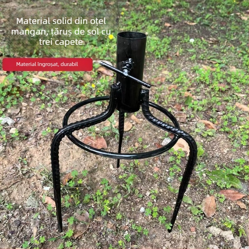 Suport tripod pentru umbrelă de camping, bază triunghiulară pentru standuri și umbrele de pescuit, utilizare în aer liber