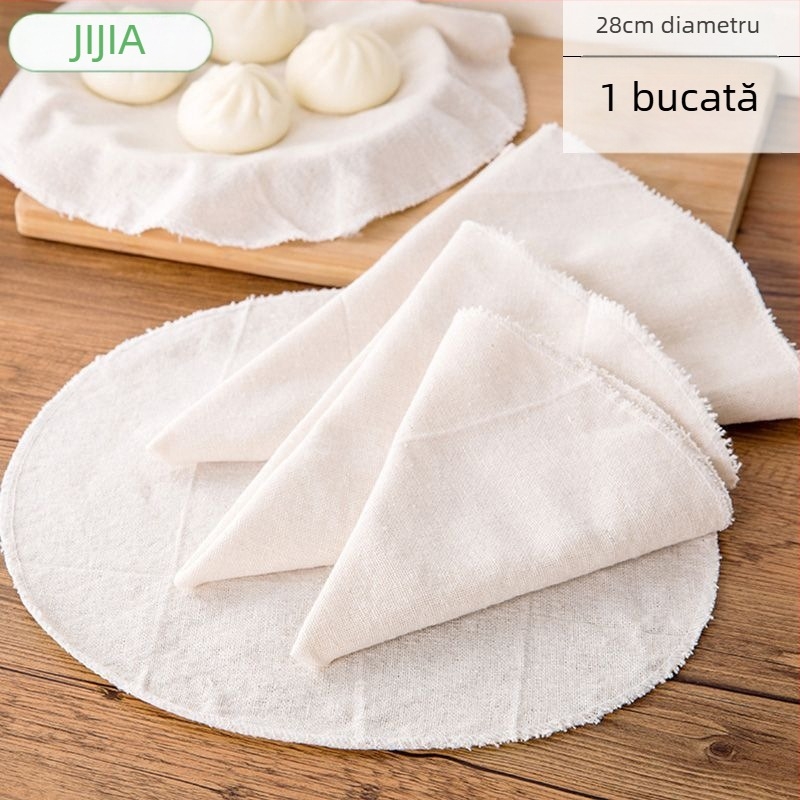Pânză de abur din bumbac 100%, antiaderentă, de calitate alimentară, pentru chifle și găluște, utilizare casnică