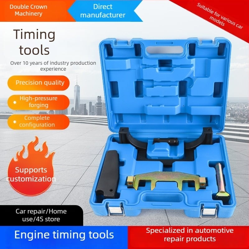 Mercedes-Benz M271 instrument de sincronizare – set susținere lanț cu conector T100, oțel carbon, unealtă pentru reparații auto