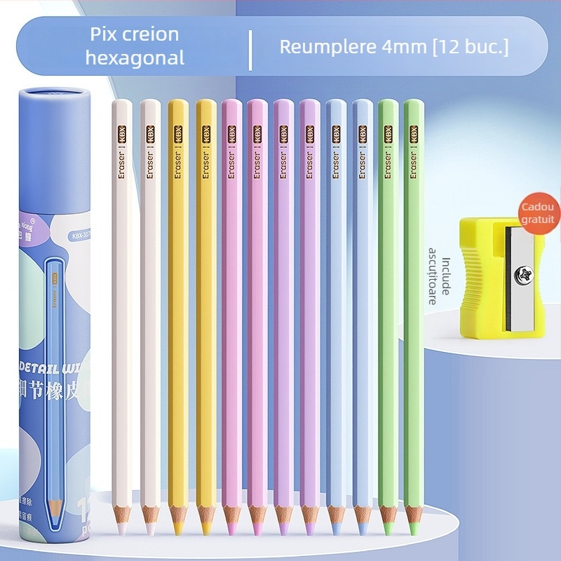 Radieră pentru creion Kaba Bear, gumă moale în stil desen pentru schițe și teme de artă