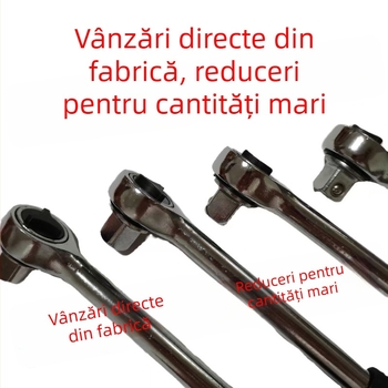 Cheie clichet bidirecțională din oțel carbon, finisaj cromat, pentru reparații auto și vehicule electrice