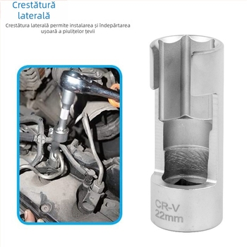 Cheie pentru senzorul de oxigen și conducta de injecție diesel, cap hexagonal – unealtă auto