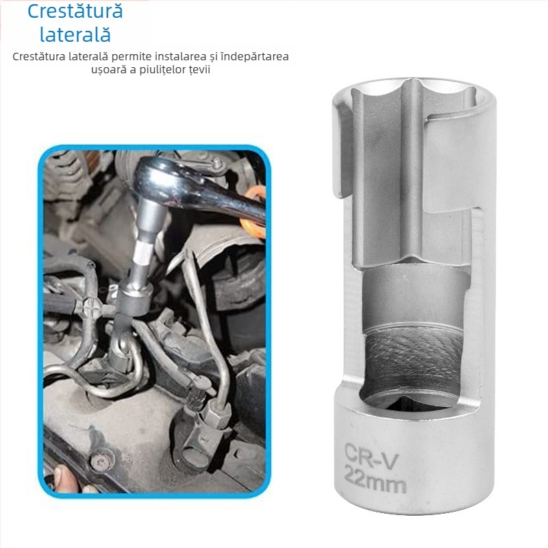 Cheie pentru senzorul de oxigen și conducta de injecție diesel, cap hexagonal – unealtă auto