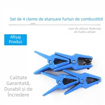 Set de 4 cleme pentru țevi de combustibil și țevi de frână, clește pentru etanșarea furtunurilor, unelte de reparații auto