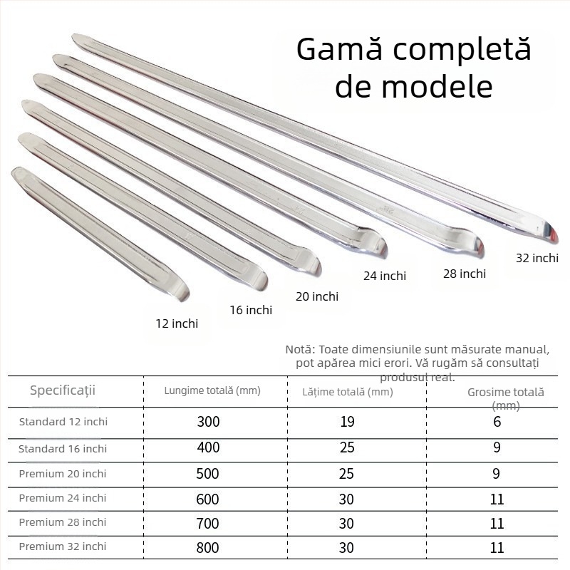 Instrument pentru demontarea anvelopelor din oțel de înaltă rezistență, tratat termic