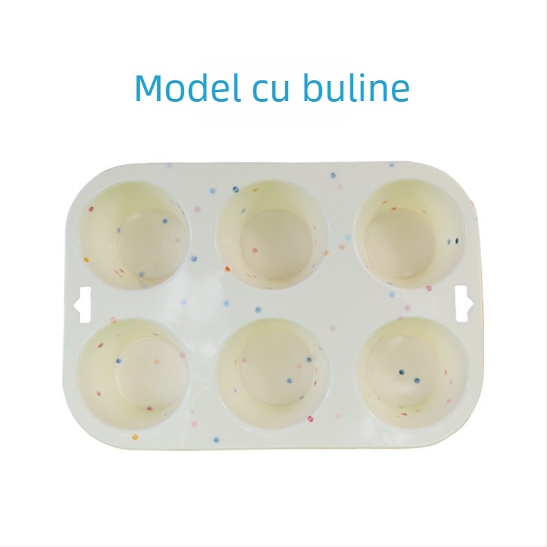 Formă din silicon bi-color pentru chec șifon, fursecuri, brioșe și pâine – rotundă, rezistentă la temperaturi înalte