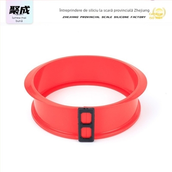 Formă din silicon pentru prăjituri cu forme rotundă, pătrată și dreptunghiulară, bază din sticlă temperată pentru chec chiffon și mousse.