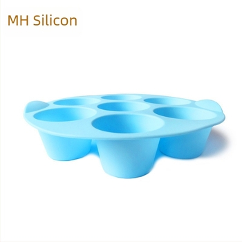 Minghao set de 7 forme din silicon rotunde, pentru brioșe, mari și mici, pentru coacere, tarte cu ouă și săpun la rece