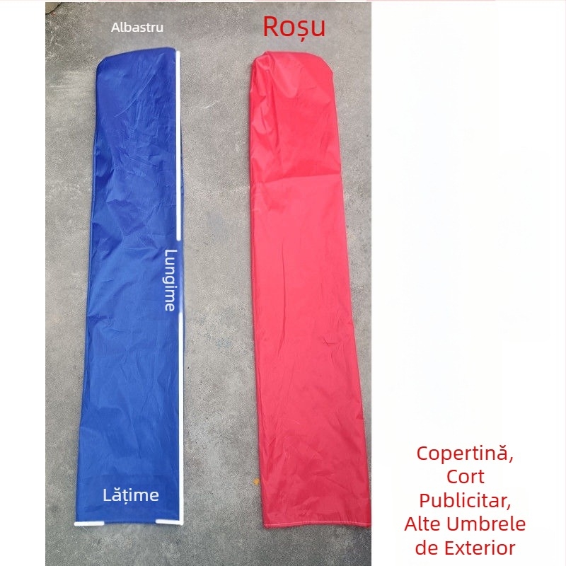 Umbrelă mare de exterior pentru standuri, cu brațe din cupru, cadru cu 14 brațe, parasol și husă pentru umbrelă, universal