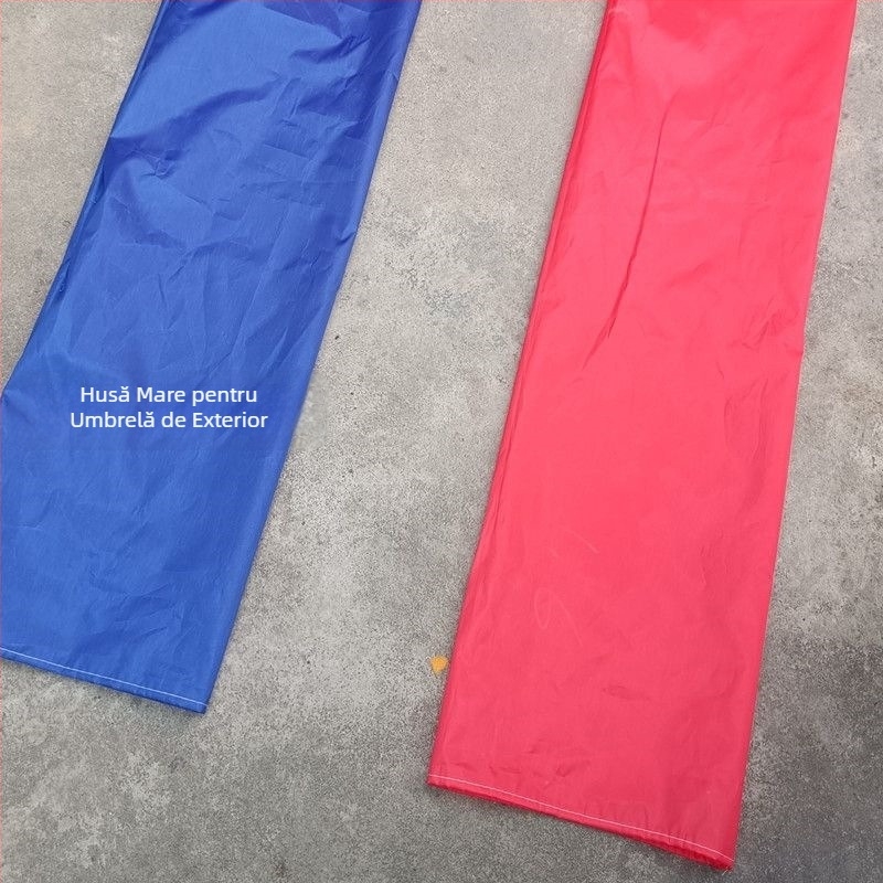 Umbrelă mare de exterior pentru standuri, cu brațe din cupru, cadru cu 14 brațe, parasol și husă pentru umbrelă, universal