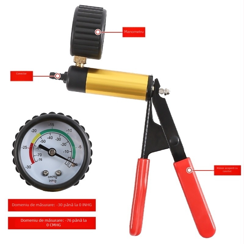 Pistol manual de vid pentru reparații auto, aspirație duală