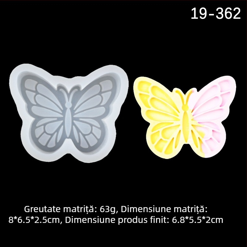 Formă de tort din silicon, în formă de fluture, pentru coacere; tort mousse de ciocolată; lumânare aromată; modelaj din ipsos.