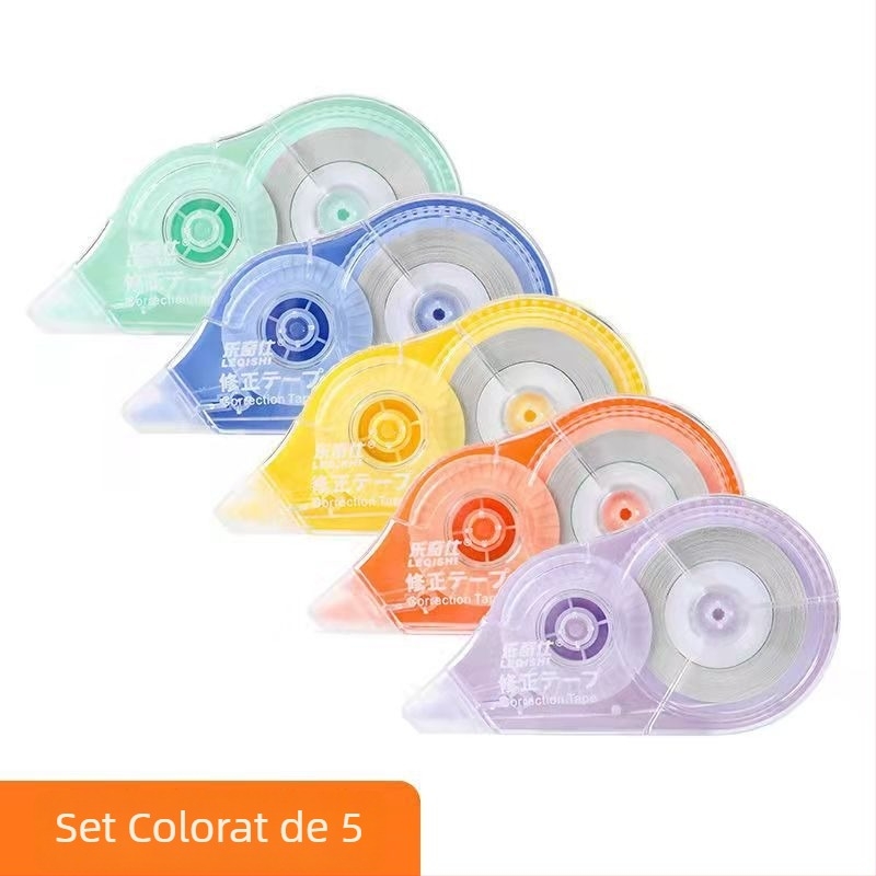 LeqiShi Bandă corectoare, set de 5 sau 10 bucăți, Capacitate mare, pentru elevi