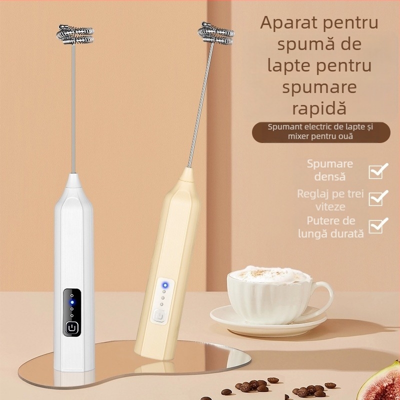Bell JLL7601USB tel electric pentru ouă și spumă de lapte, mini mixer de mână pentru cafea, amestecare pentru coacere și spumă de lapte, 36V sau mai puțin, 150W, a treia treaptă
