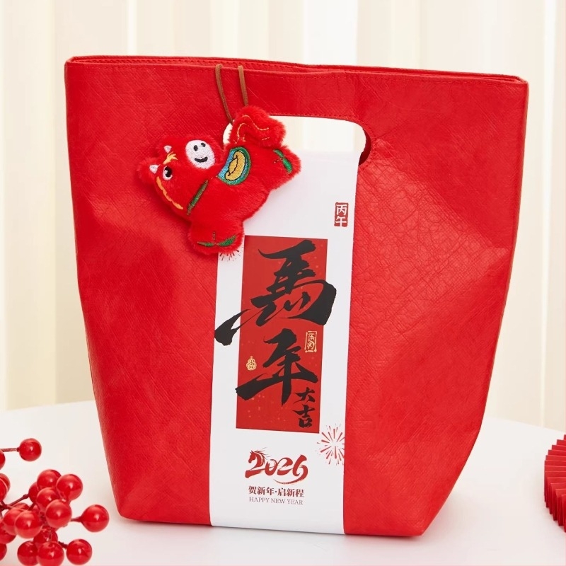 Geantă tote din hârtie DuPont, personalizabilă cu modele imprimate și logo-uri, geantă de cadou premium