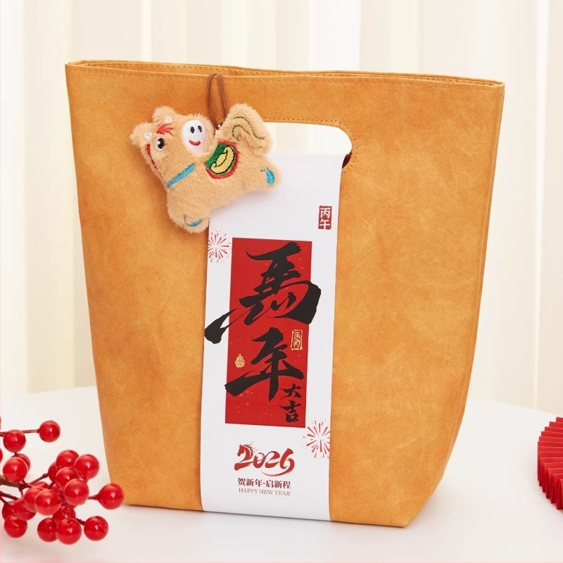 Geantă tote din hârtie DuPont, personalizabilă cu modele imprimate și logo-uri, geantă de cadou premium