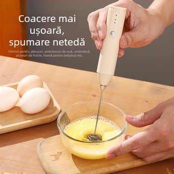 Mixer electric de uz casnic, spumator pentru lapte și cafea, tel pentru ouă și mixare pentru prăjituri