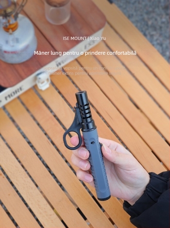 Aprindere de exterior cu protecție la vânt, portabilă, cu flacără reglabilă pentru camping, grătar și picnic