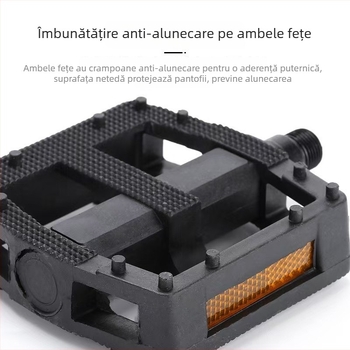 Pedale Cuakex Imperial din plastic, cu rulmenți cu bile, pentru bicicletă de munte și bicicletă electrică, rezistente și antiderapante