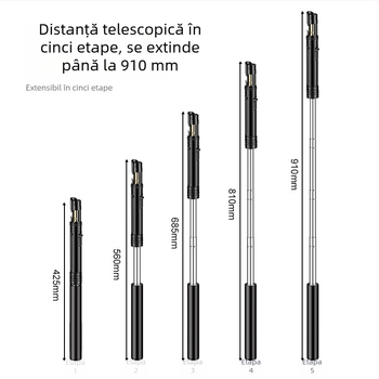 Koofly Aprindător cu flacără albastră, tub telescopic și iluminare COB – potrivit pentru grătar în aer liber și camping