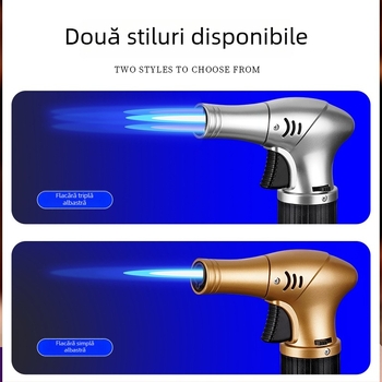 Torță cu butan minimalistă, rezistentă la vânt, cu aprindere la temperatură înaltă pentru grătar în aer liber