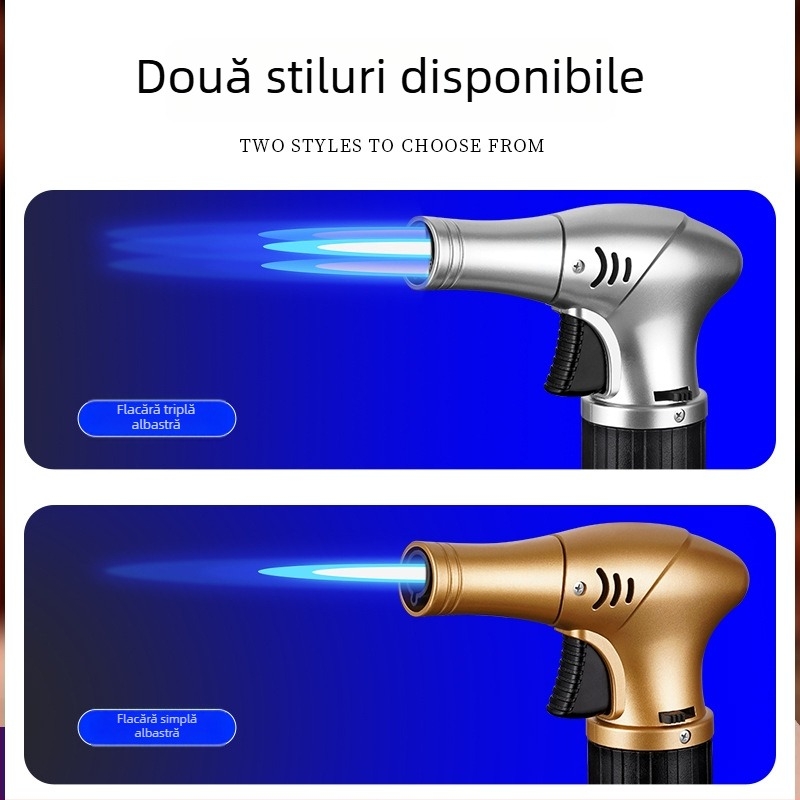 Torță cu butan minimalistă, rezistentă la vânt, cu aprindere la temperatură înaltă pentru grătar în aer liber
