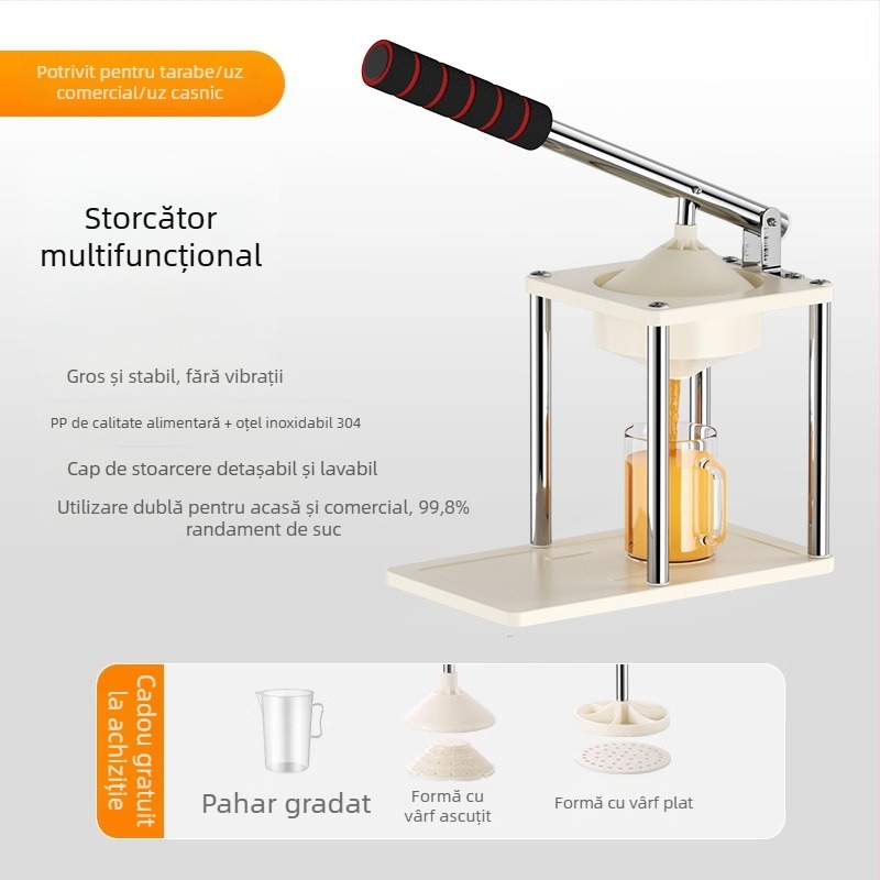 Storcător manual mic pentru uz casnic, multifuncțional, pentru suc proaspăt de portocale și rodie