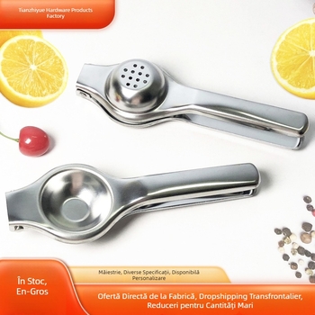 Presa de lămâie din oțel inoxidabil, multifuncțională, manuală, pentru uz casnic