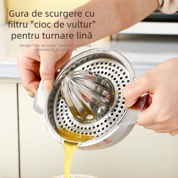 Storcător manual de citrice din oțel inoxidabil 201, portabil, pentru uz casnic, lămâi și portocale