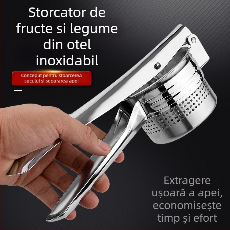 Storcător manual din oțel inoxidabil – presă pentru lămâi și fructe, multifuncțional