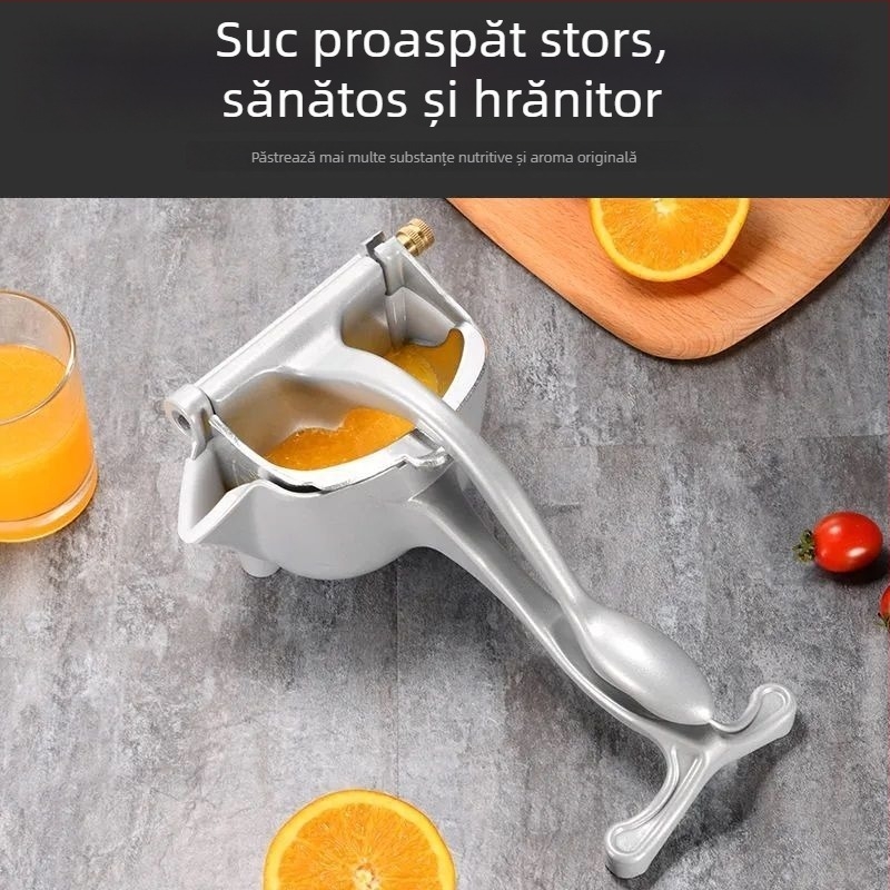 Storcător de suc manual pentru uz casnic, storcător manual și multifuncțional pentru fructe, model portocaliu