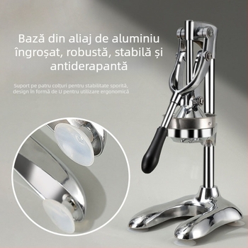 Aparat de stoarcere manual pentru tarabe — utilizare comercială, oțel inoxidabil 304, pentru suc de lămâie și portocale