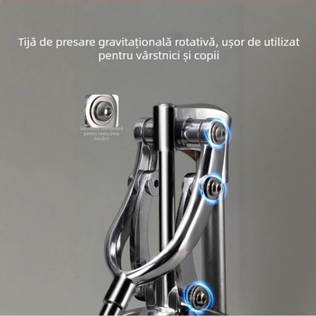 Aparat de stoarcere manual pentru tarabe — utilizare comercială, oțel inoxidabil 304, pentru suc de lămâie și portocale