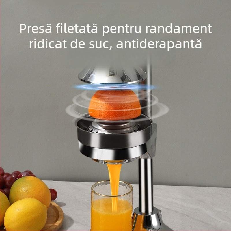 Aparat de stoarcere manual pentru tarabe — utilizare comercială, oțel inoxidabil 304, pentru suc de lămâie și portocale