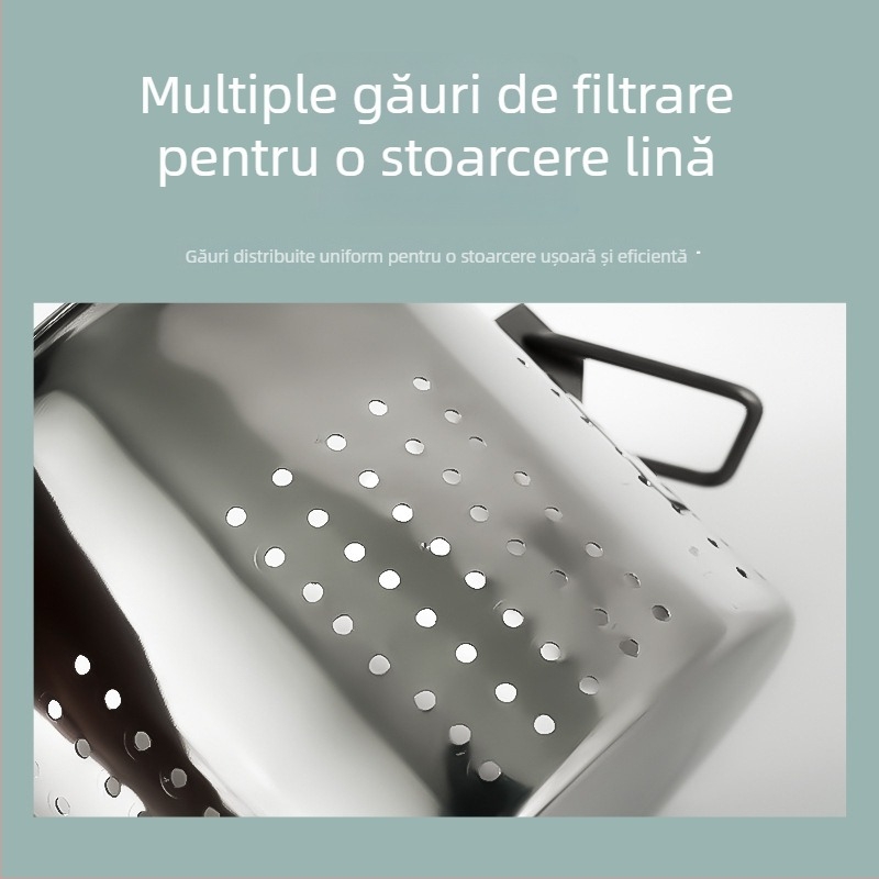 Presă manuală din oțel inoxidabil pentru umplură de găluște, drenare în bucătărie, dehidrator de bucătărie și filtru pentru plante medicinale chinezești