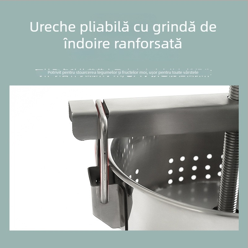 Presă manuală din oțel inoxidabil pentru umplură de găluște, drenare în bucătărie, dehidrator de bucătărie și filtru pentru plante medicinale chinezești