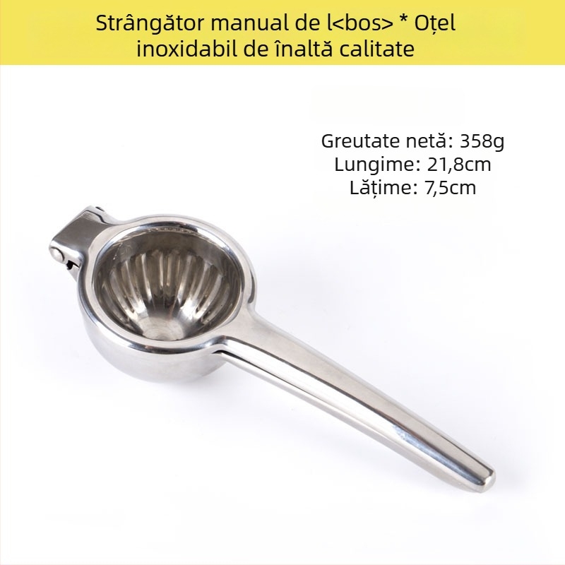Storcător manual din oțel inoxidabil 304 pentru lămâi, portocale și mere