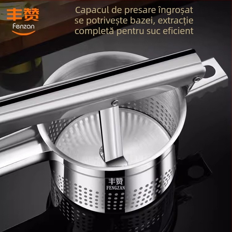 Juicer manual din oțel inoxidabil 316 pentru umplerea legumelor și stoarcerea apei